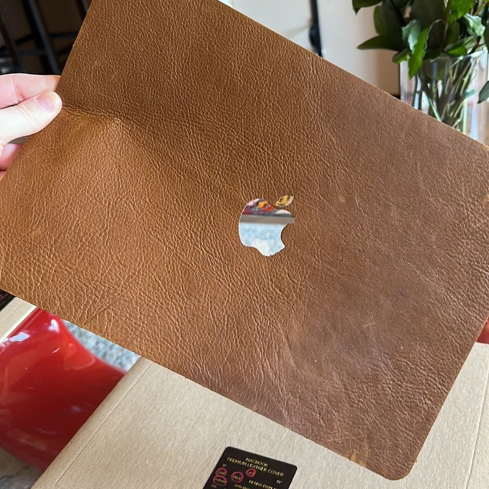 MacBook premium leather cover